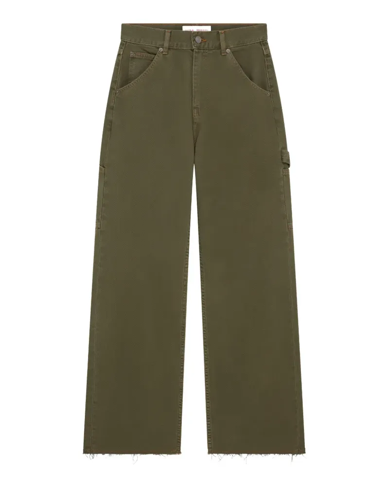 Mira Mikati carpenter-style raw-hem jeans - Grün Grün