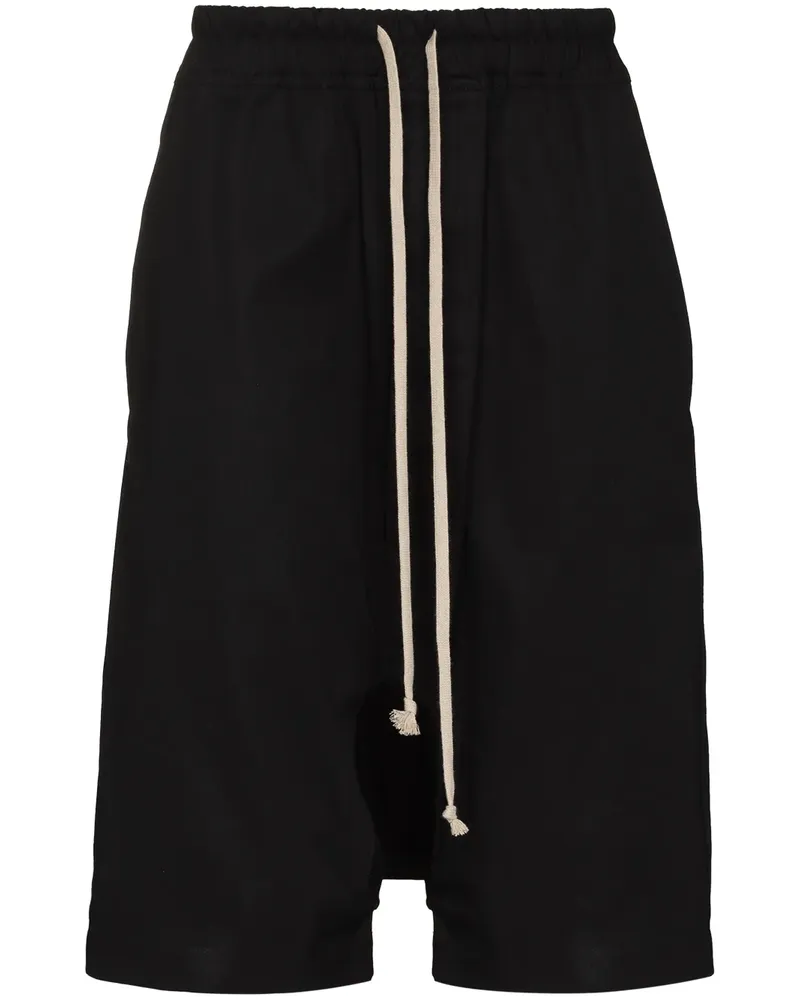 Rick Owens Pod Joggingshorts mit tiefem Schritt - Schwarz Schwarz