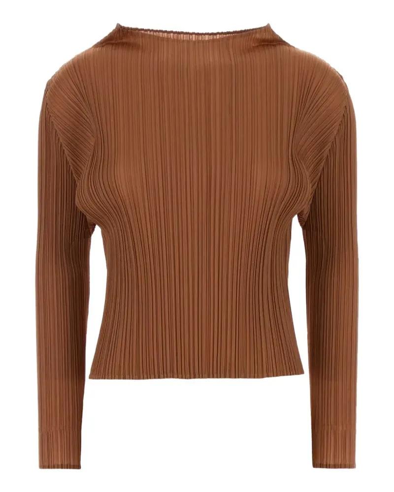 Issey Miyake pleated top - Braun Braun