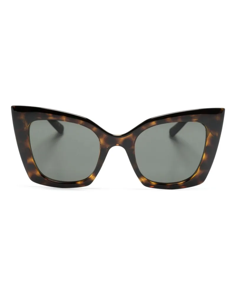 Saint Laurent Sonnenbrille mit Butterfly-Gestell - Braun Braun
