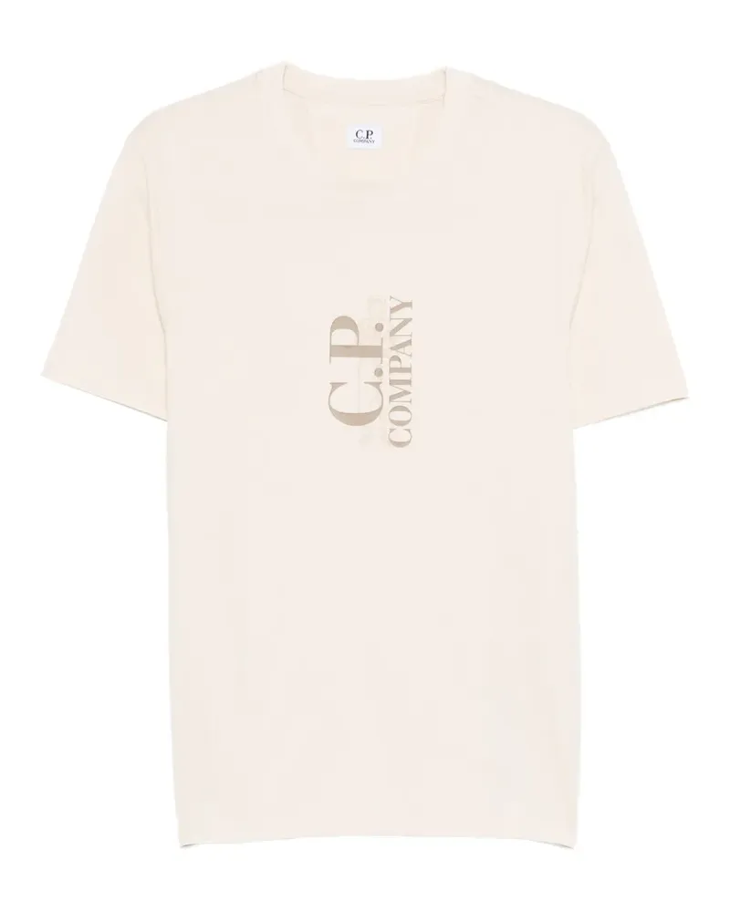 C.P. Company logo-print T-shirt - Nude Nude