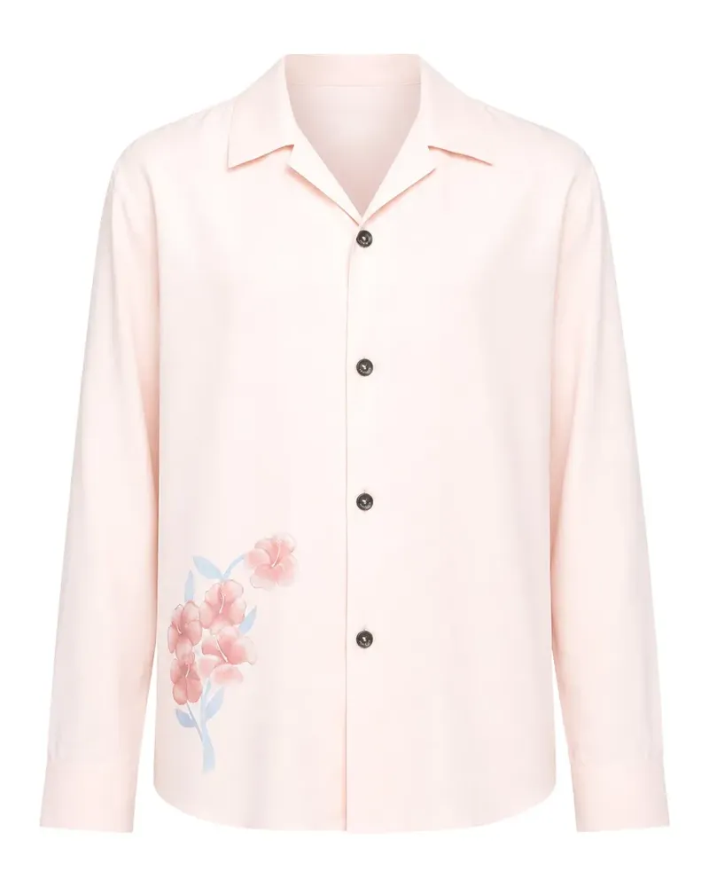 Paul & Joe Dragon-print camp-collar shirt - Rosa Rosa