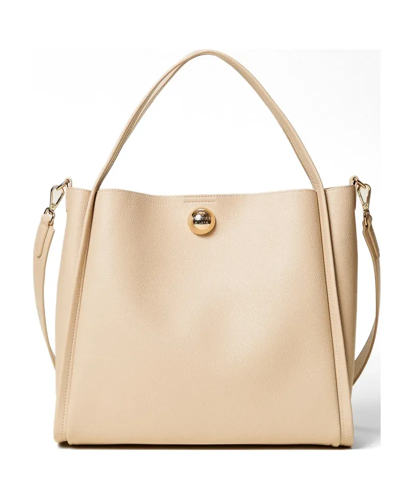 Twin-Set stud-embellished tote bag - Nude Nude