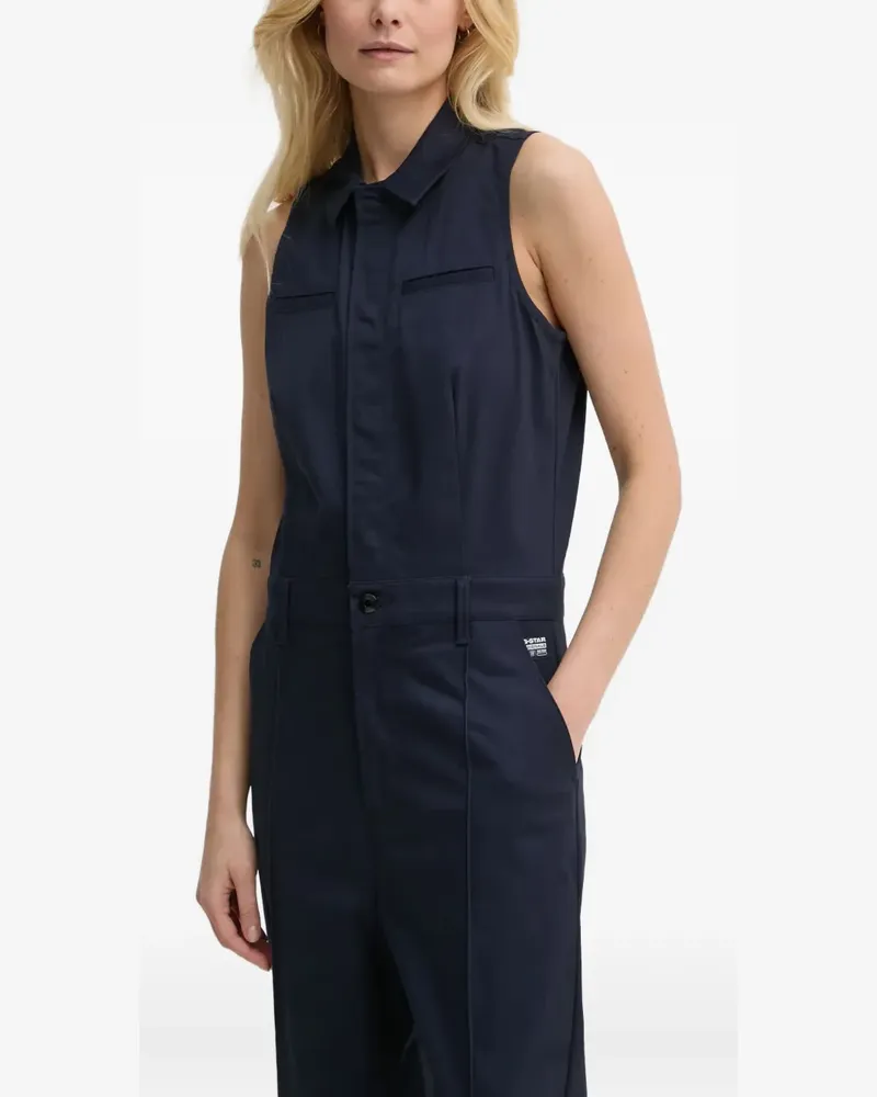 G-STAR RAW Ärmelloser Jumpsuit mit klassischem Kragen - 3873 3873