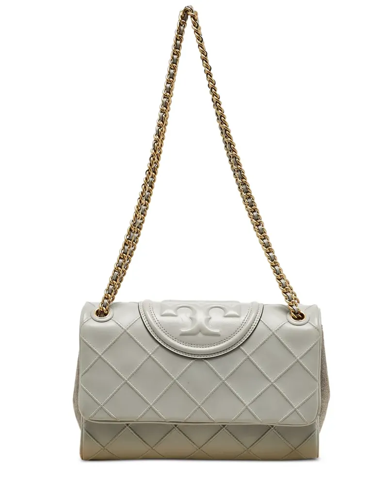 Tory Burch Gesteppte Flemming Schultertasche - Grau Grau