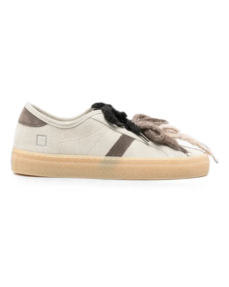 D.A.T.E. Tender W suede lace-up sneakers - Nude Nude
