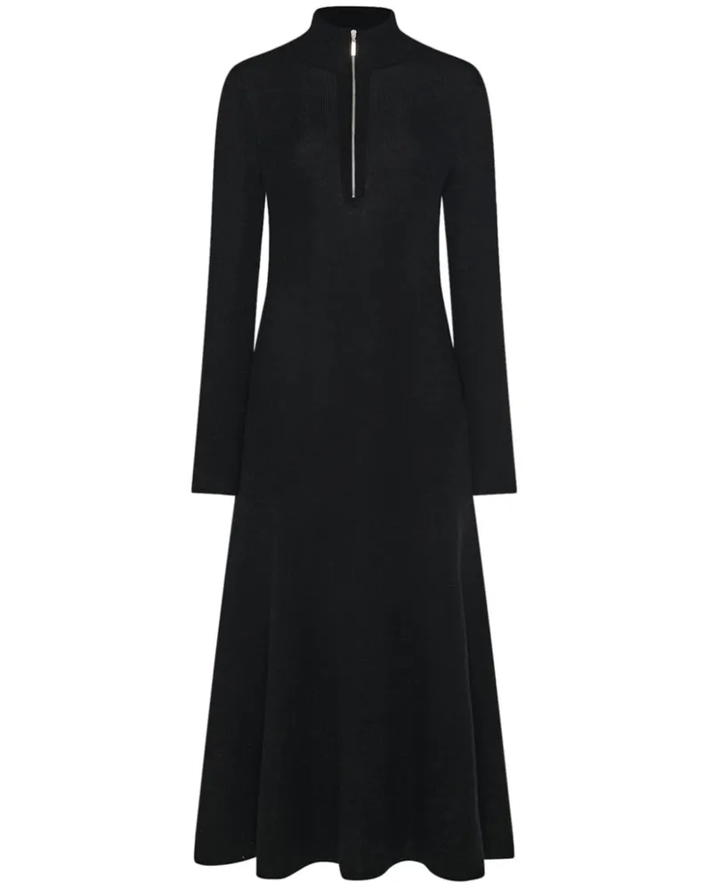 Rosetta Getty Geripptes Kleid mit Reißverschluss - Schwarz Schwarz