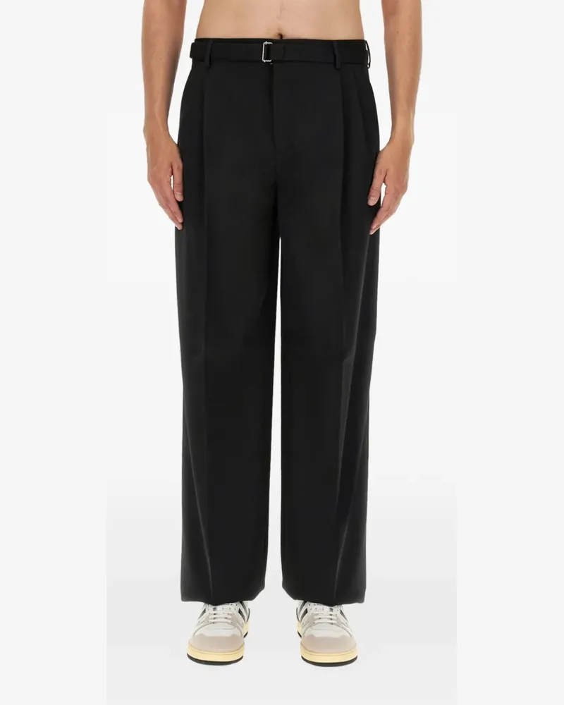Lanvin Hose mit weitem Bein - Schwarz Schwarz