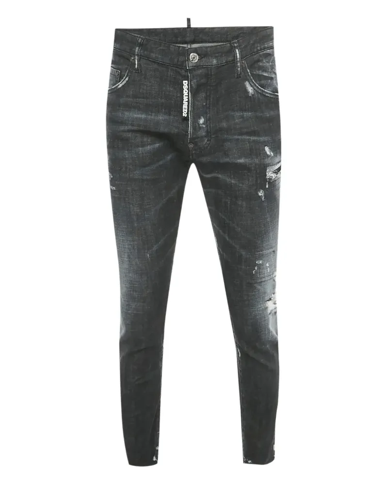 Dsquared2 Skater Jeans im Distressed-Look - Grau Grau