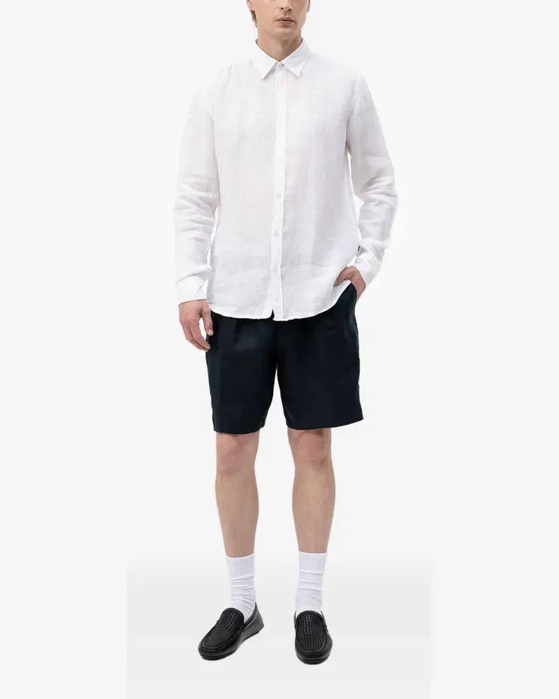 HUGO BOSS pleated tailored shorts - Blau Blau