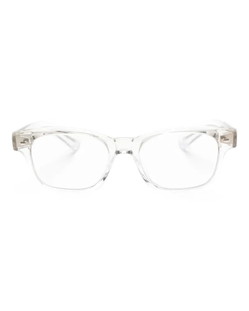 Oliver Peoples Brille mit transparentem Gestell - Weiß Weiß