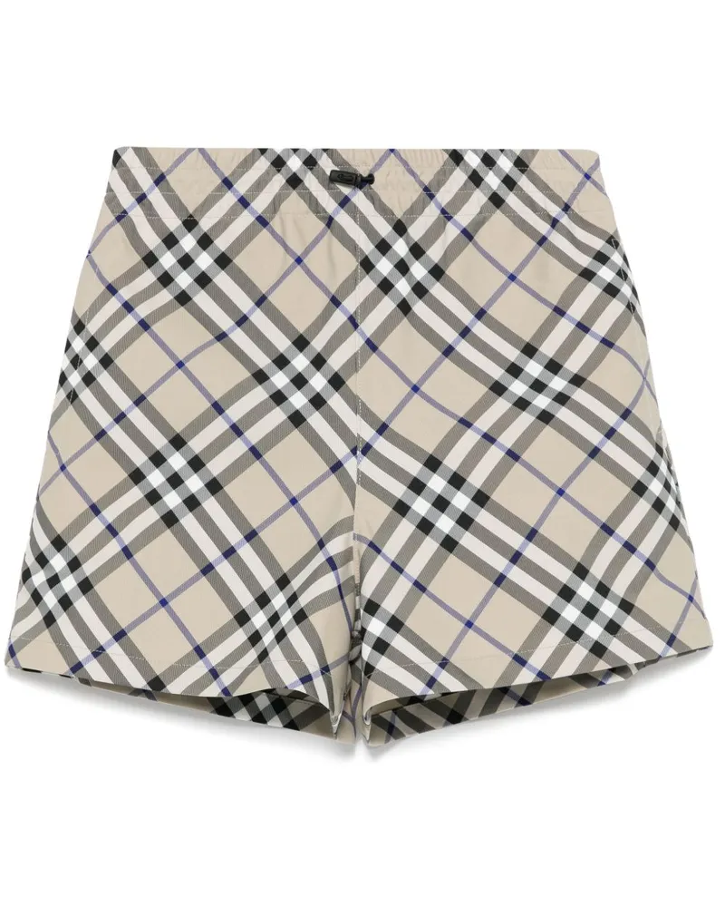 Burberry Karierte Segelshorts - Grau Grau