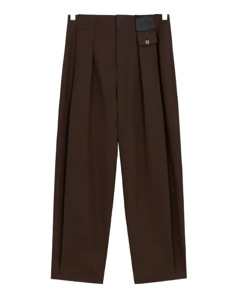 Loewe Hose mit Logo-Patch - Braun Braun