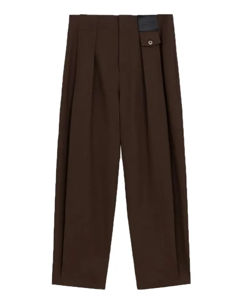 Loewe Hose mit Logo-Patch - Braun Braun