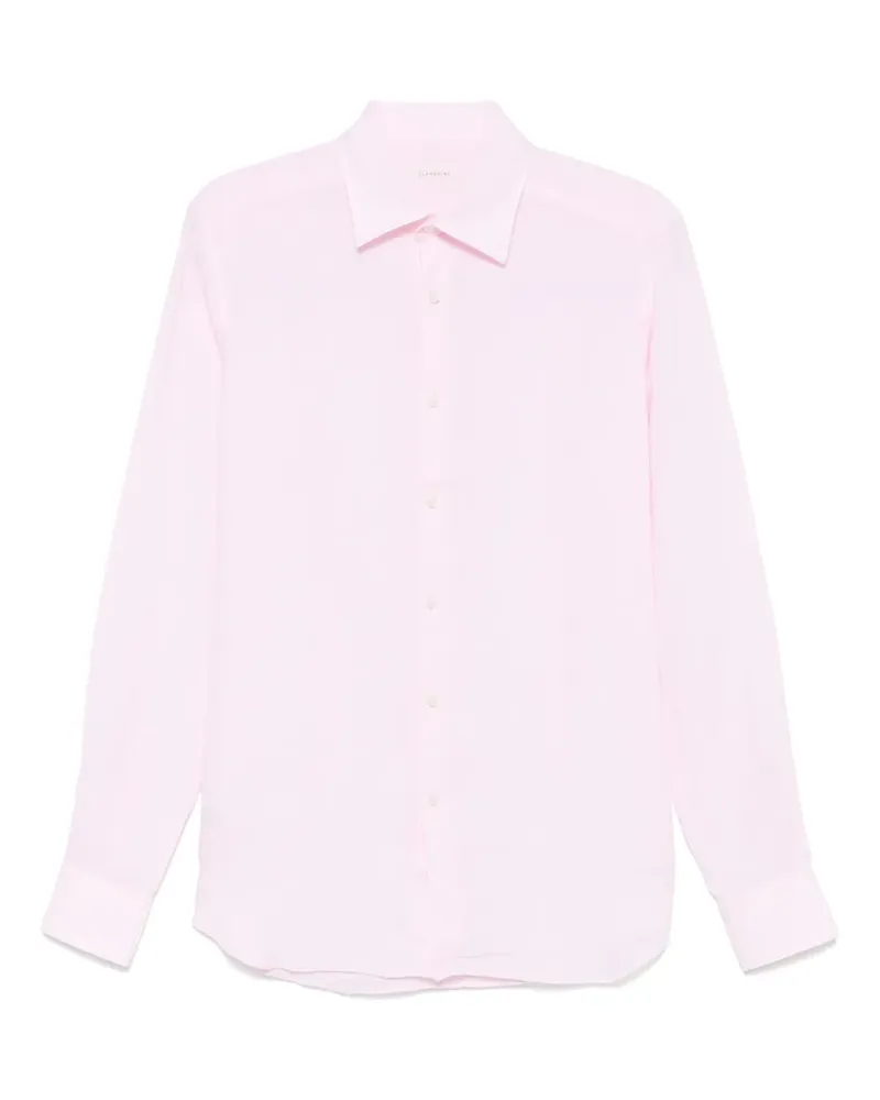 Glanshirt Hemd aus Leinen - Rosa Rosa