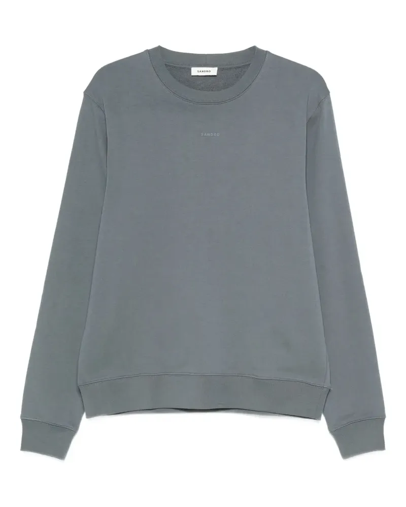 Sandro Sweatshirt mit Rundhalsausschnitt - Blau Blau