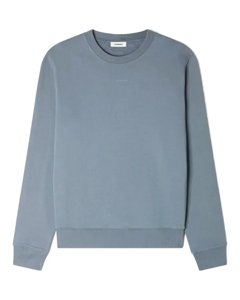 Sandro Sweatshirt mit Rundhalsausschnitt - Blau Blau