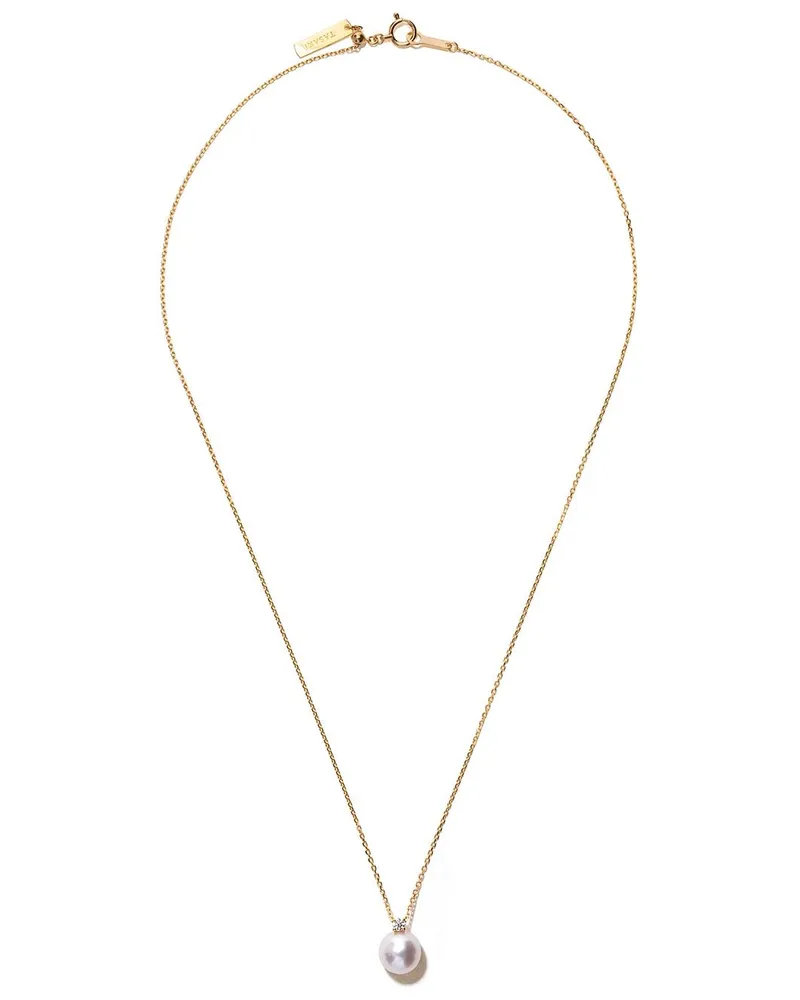 TASAKI 18kt Gelbgoldhalskette mit Diamanten Gold