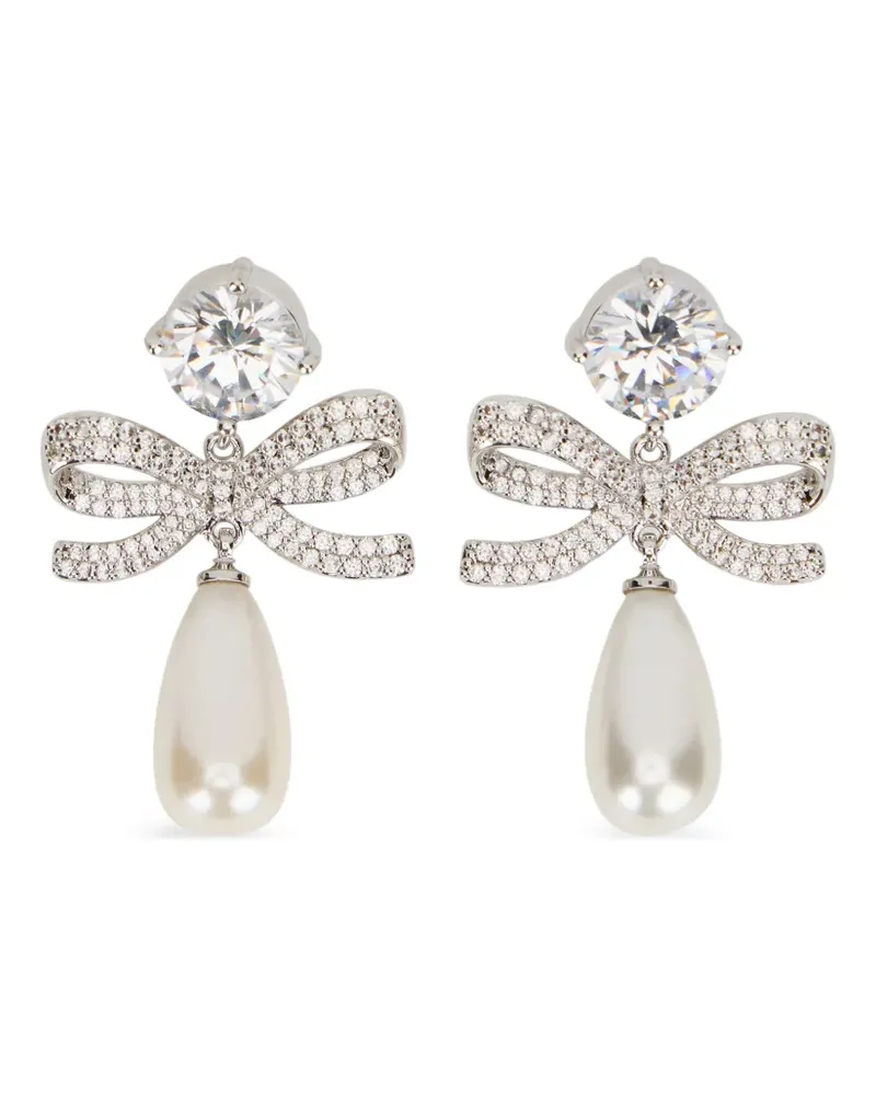 Self-Portrait Verzierte Hängeohrringe - Silber Silber