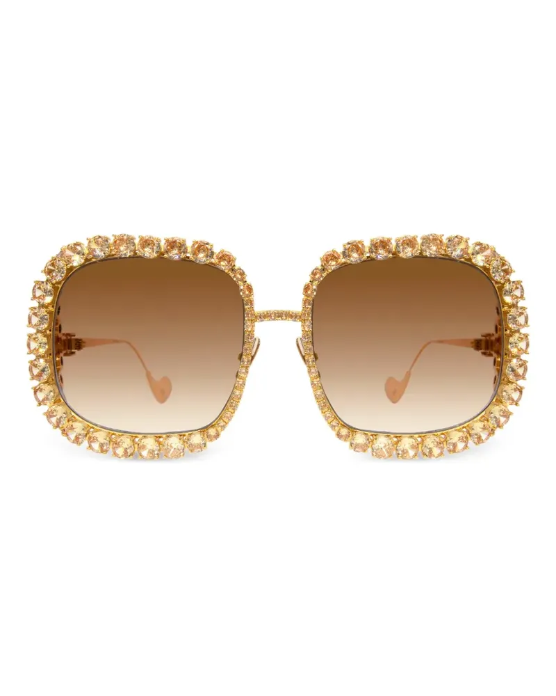 Anna-Karin Karlsson Starry Sky crystal-embellished sunglasses - Gold Gold