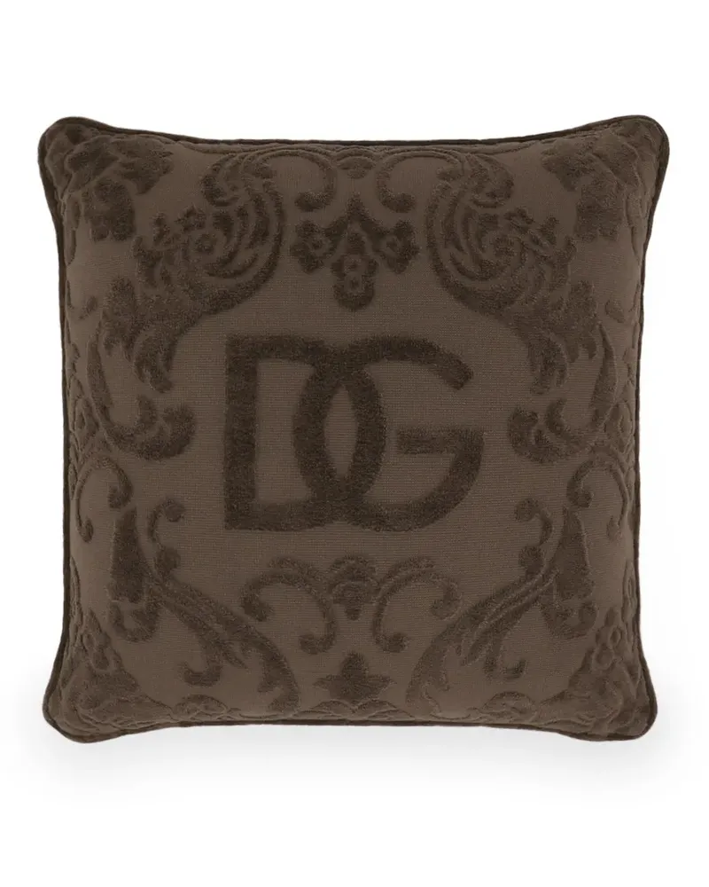 Dolce & Gabbana Kissen aus Baumwolle - Braun Braun