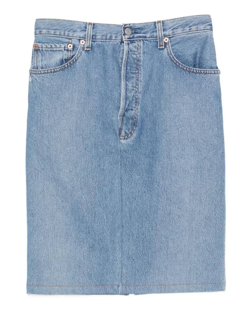 BLESS Jeansrock mit Schlitz - Blau Blau
