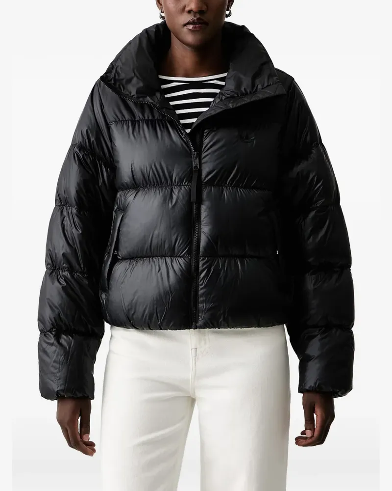 adidas quilted padded jacket - Schwarz Schwarz