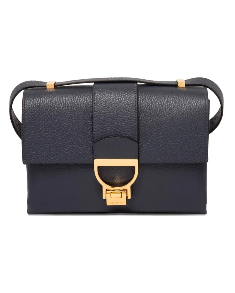 Coccinelle Arlettis Satchel-Tasche mit gekörnter Klappe - Blau Blau