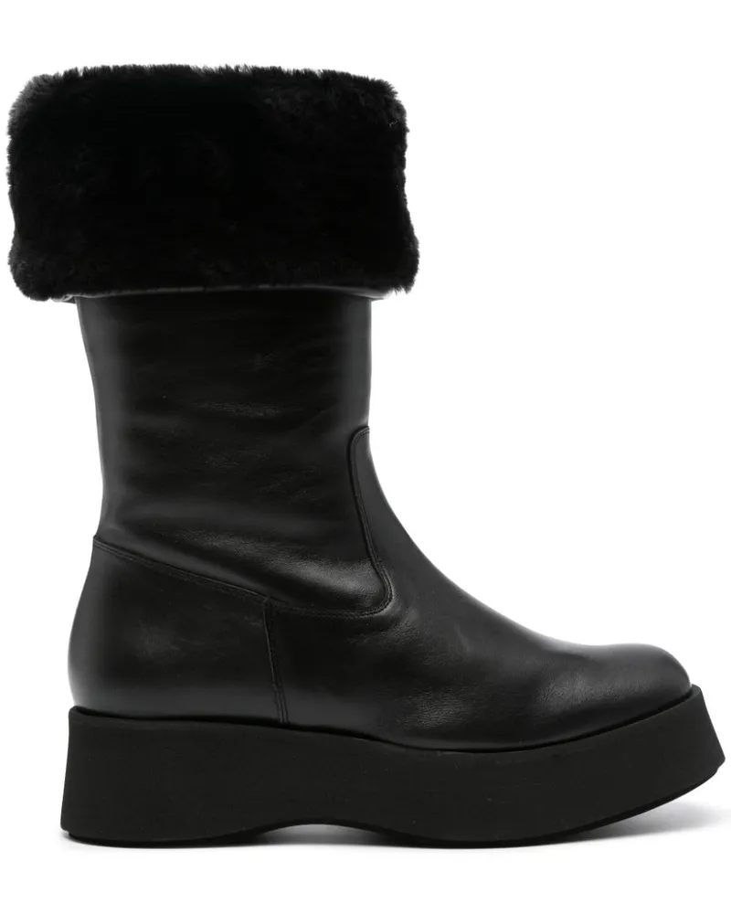 Paloma Barceló Neo Stiefel mit Plateau - Schwarz Schwarz