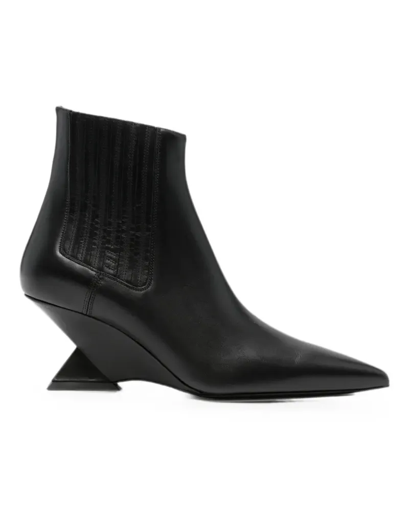 ATTICO Cheope sculptural-wedge ankle boots - Schwarz Schwarz