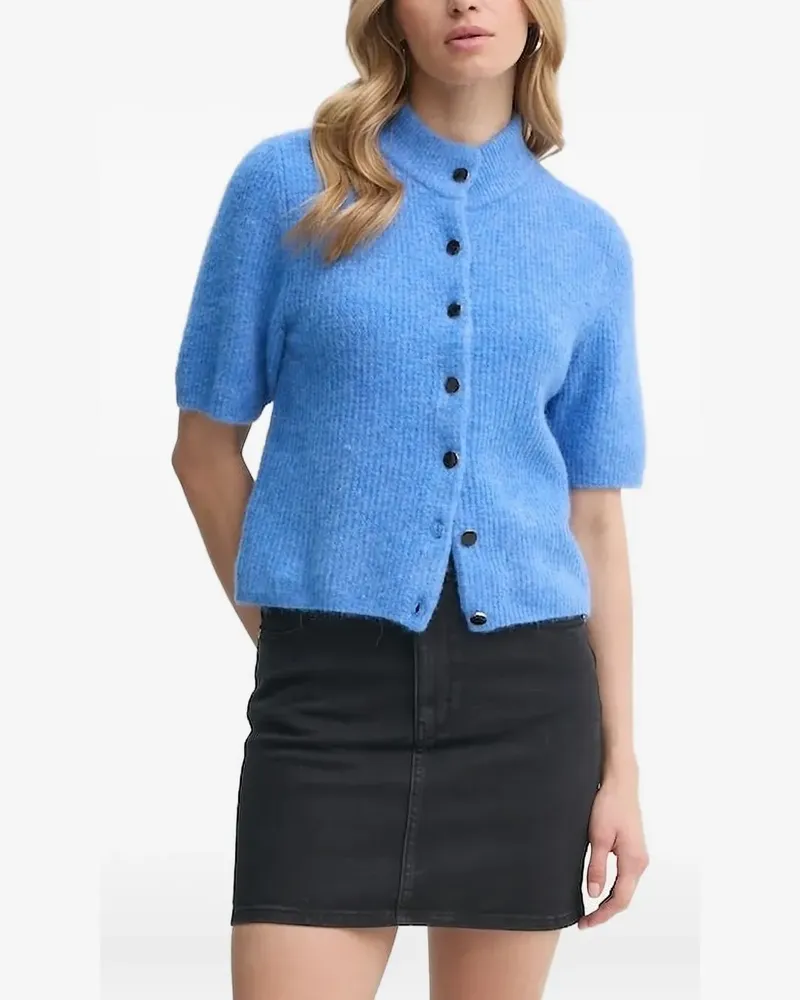 Gestuz Kurzärmeliger Cardigan - Blau Blau