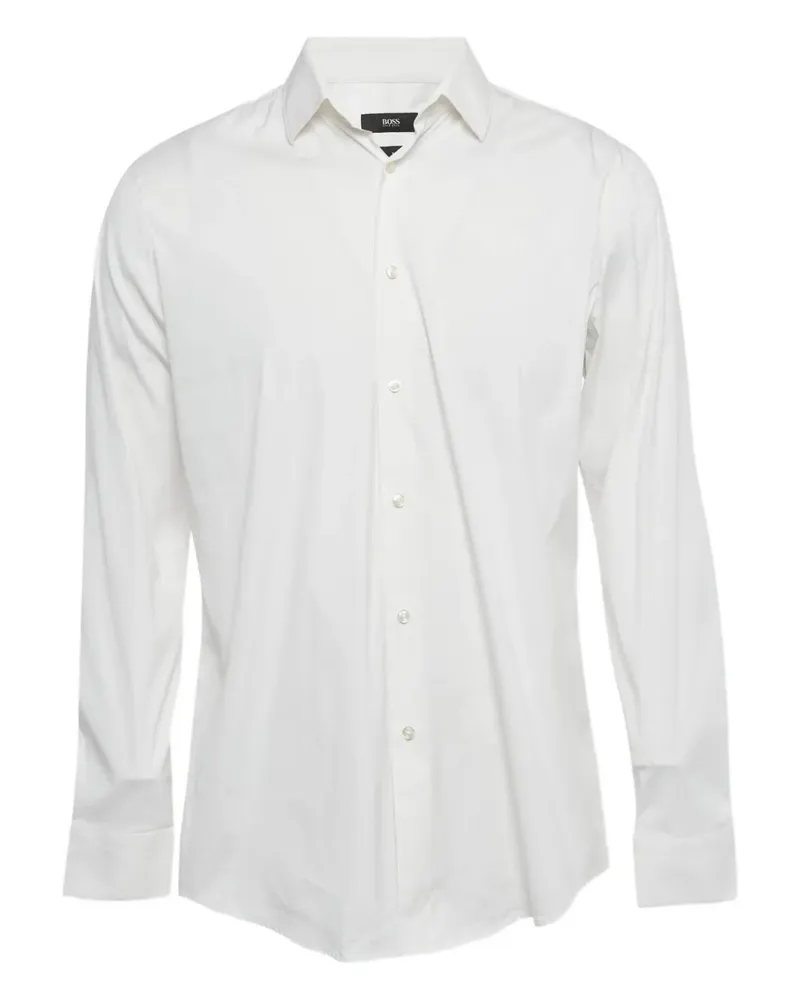 HUGO BOSS 1230069 Hemd mit Knöpfen - Weiß Weiß