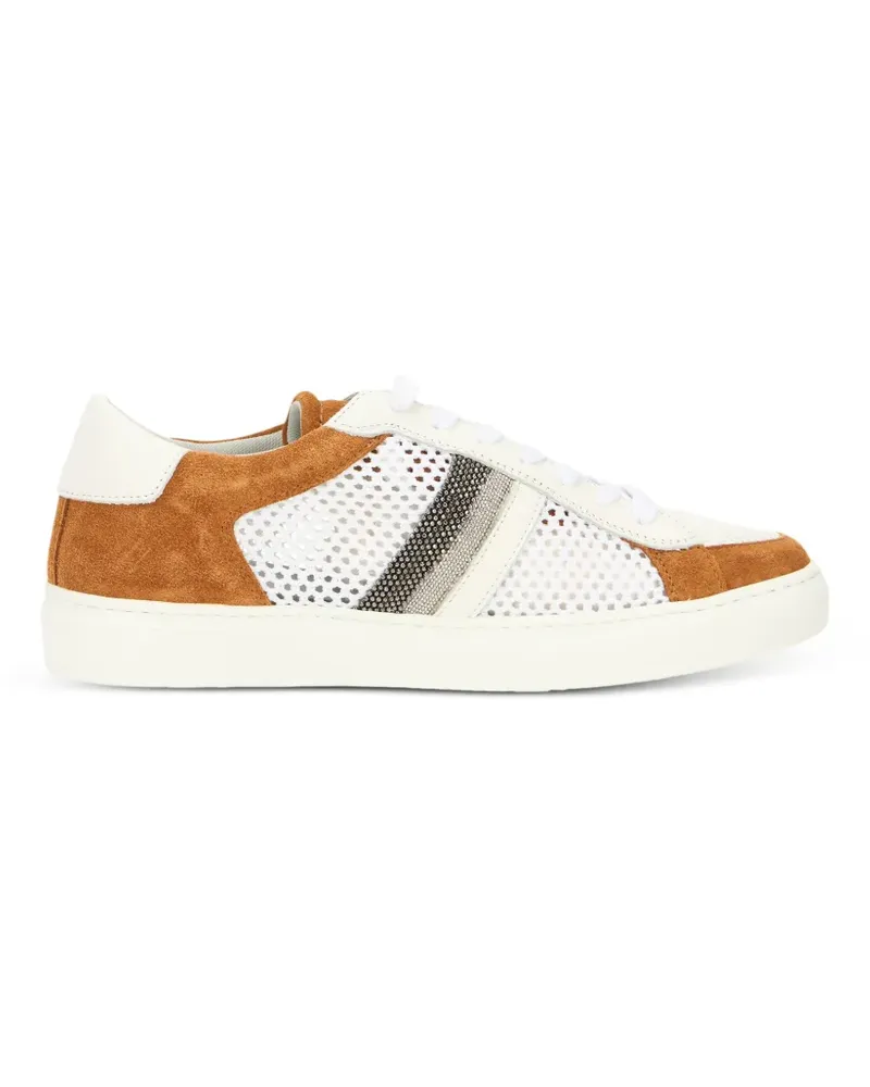 Fabiana Filippi net panel sneakers - Braun Braun