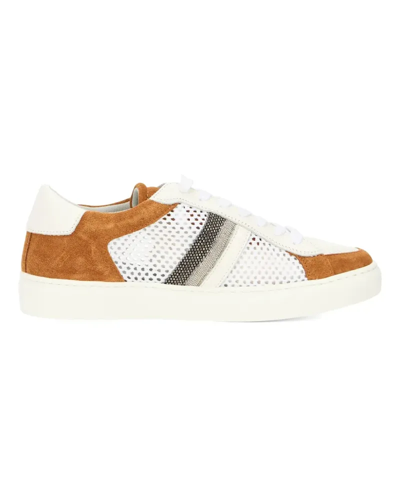 Fabiana Filippi net panel sneakers - Braun Braun
