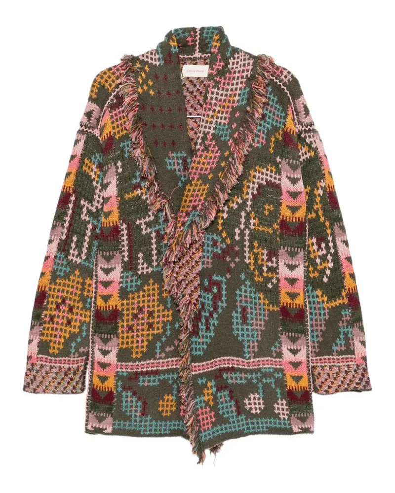 Cecilia Prado Dri fringe-trimmed jacquard jacket - Grün Grün