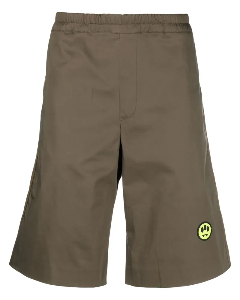 BARROW Bermudas mit Logo-Patch - Grün Grün