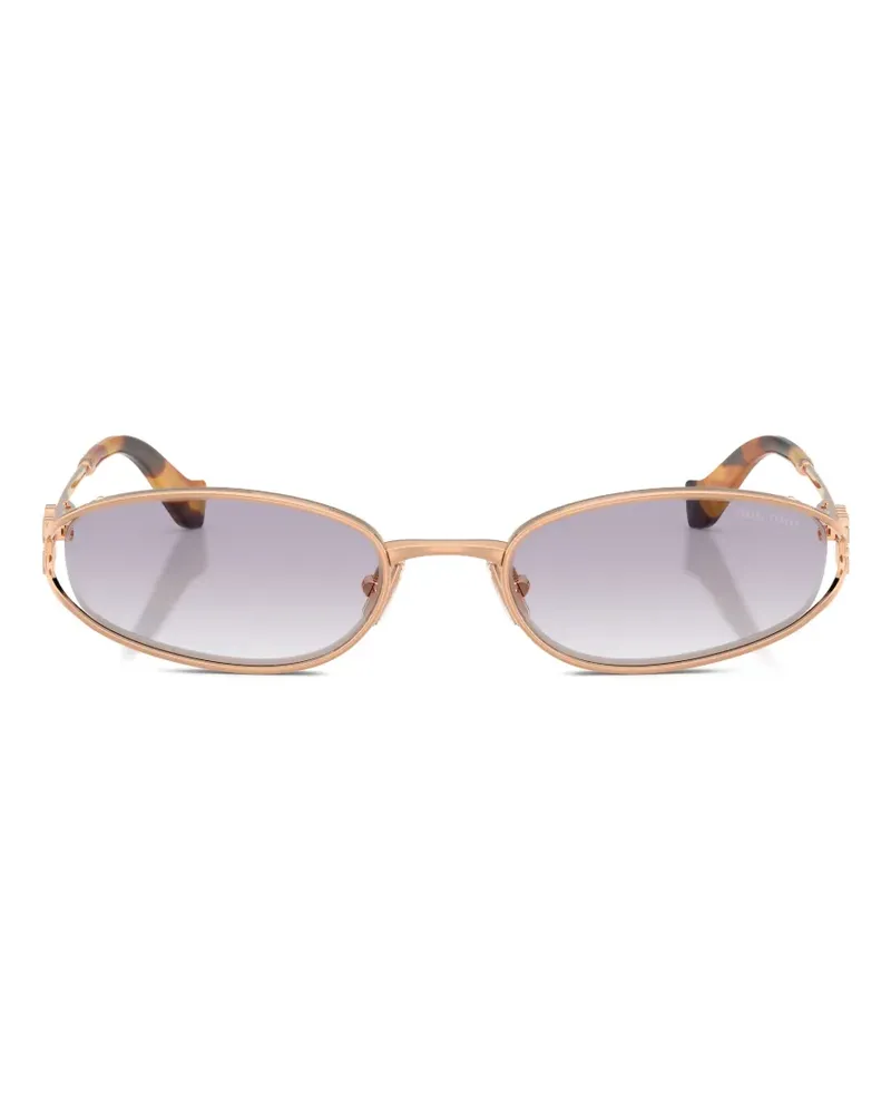Miu Miu Sonnenbrille mit ovalem Gestell - Rosa Rosa