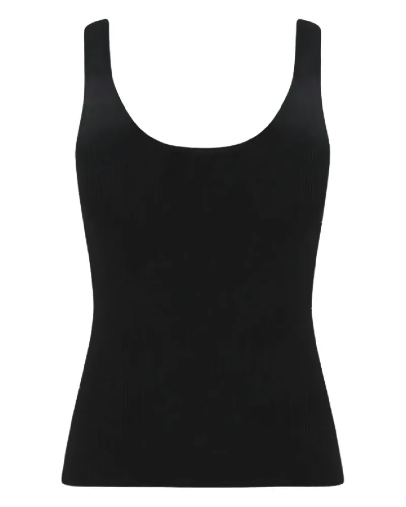 Zimmermann ribbed scoup-neck tank top - Schwarz Schwarz
