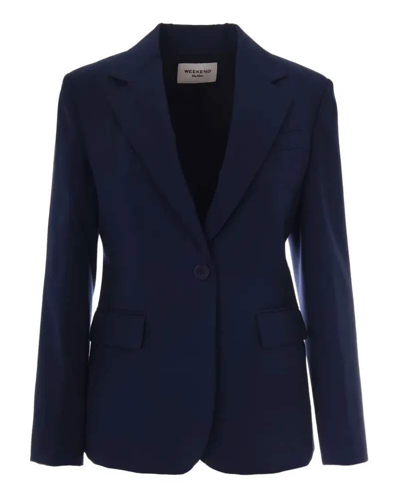 Max Mara Einreihiger Blazer - Blau Blau