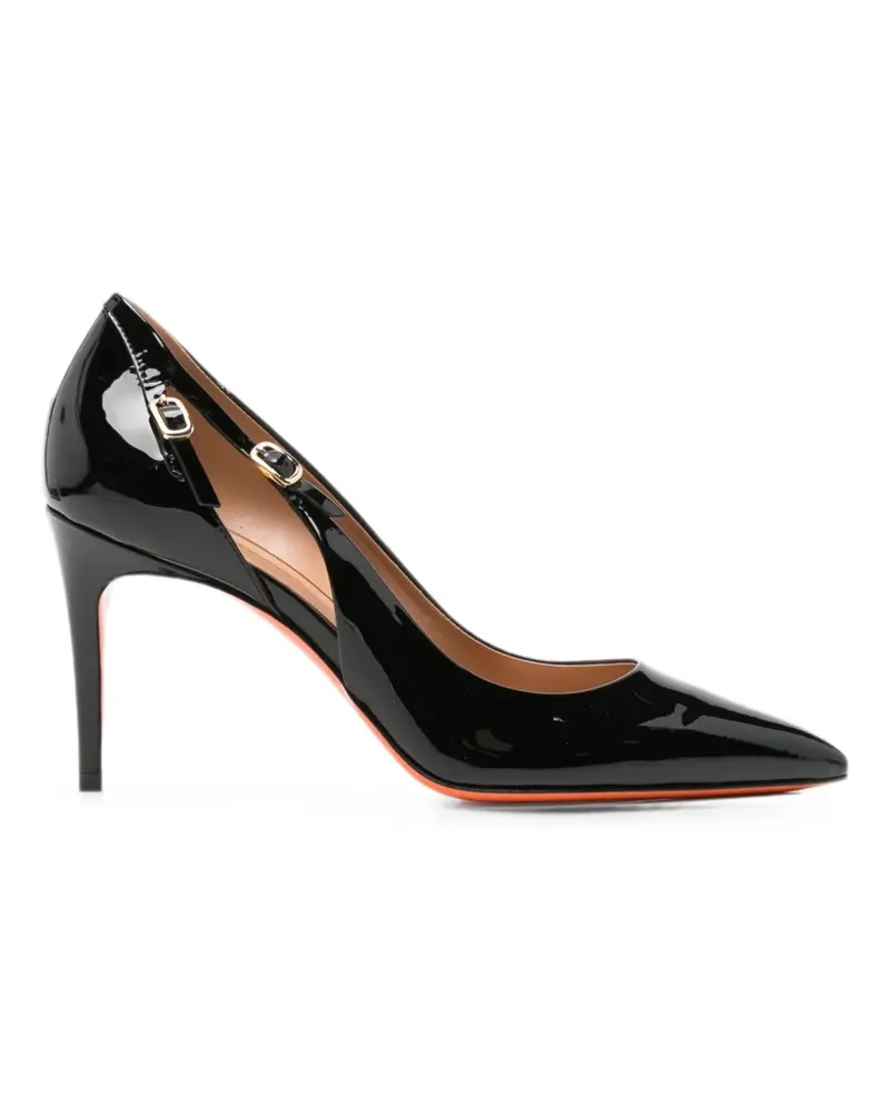 Santoni Audrey leather pumps - Schwarz Schwarz