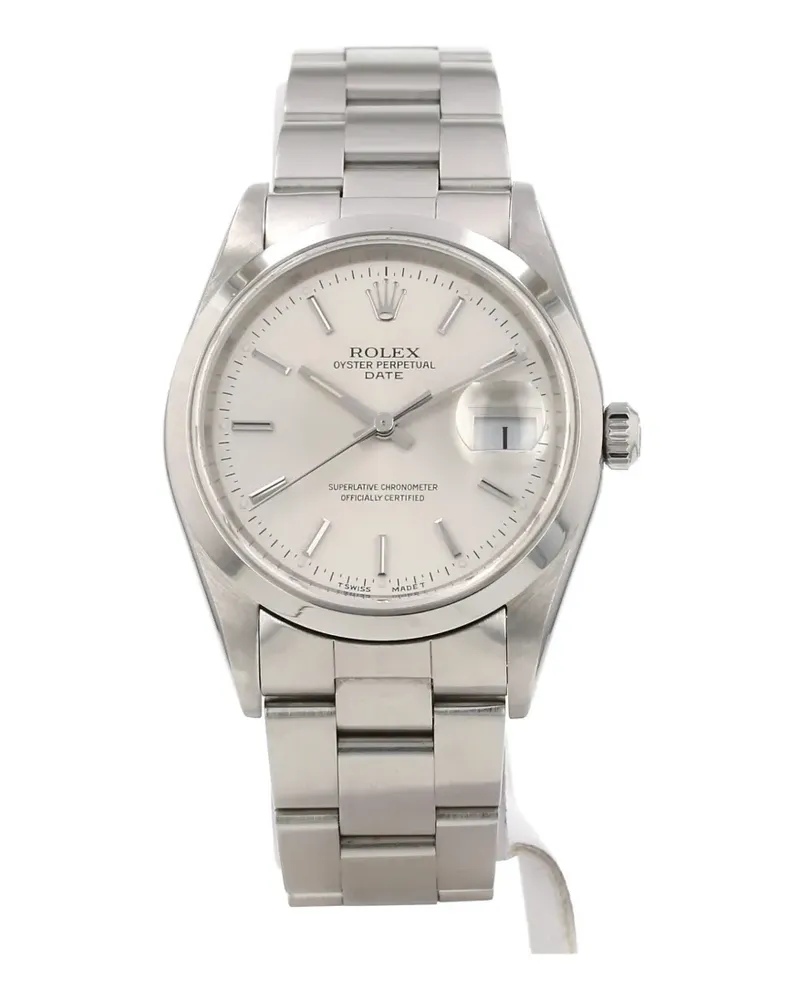 Rolex 1997 Oyster Perpetual Date 34mm watch - Weiß Weiß