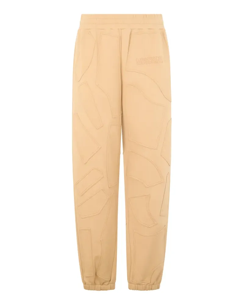 Moschino logo-detail track pants - Nude Nude