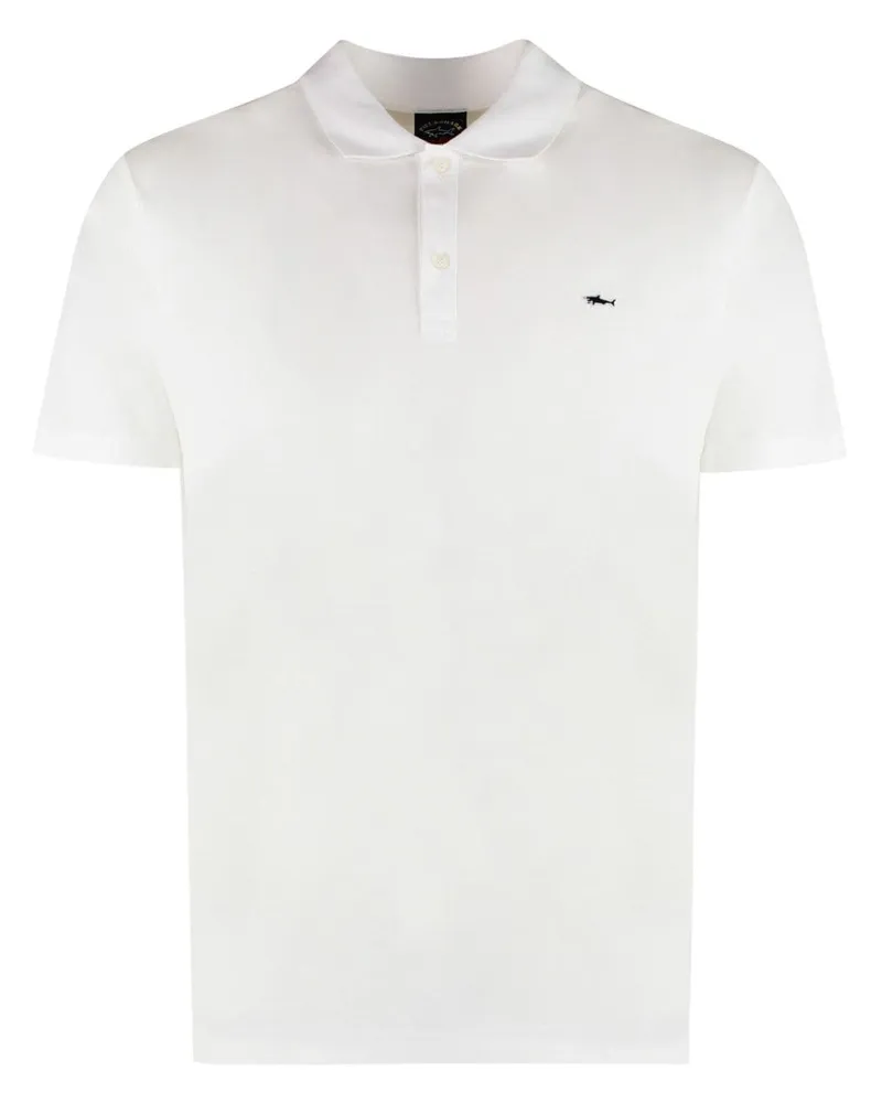Paul & Shark Poloshirt mit Logo-Stickerei - Weiß Weiß