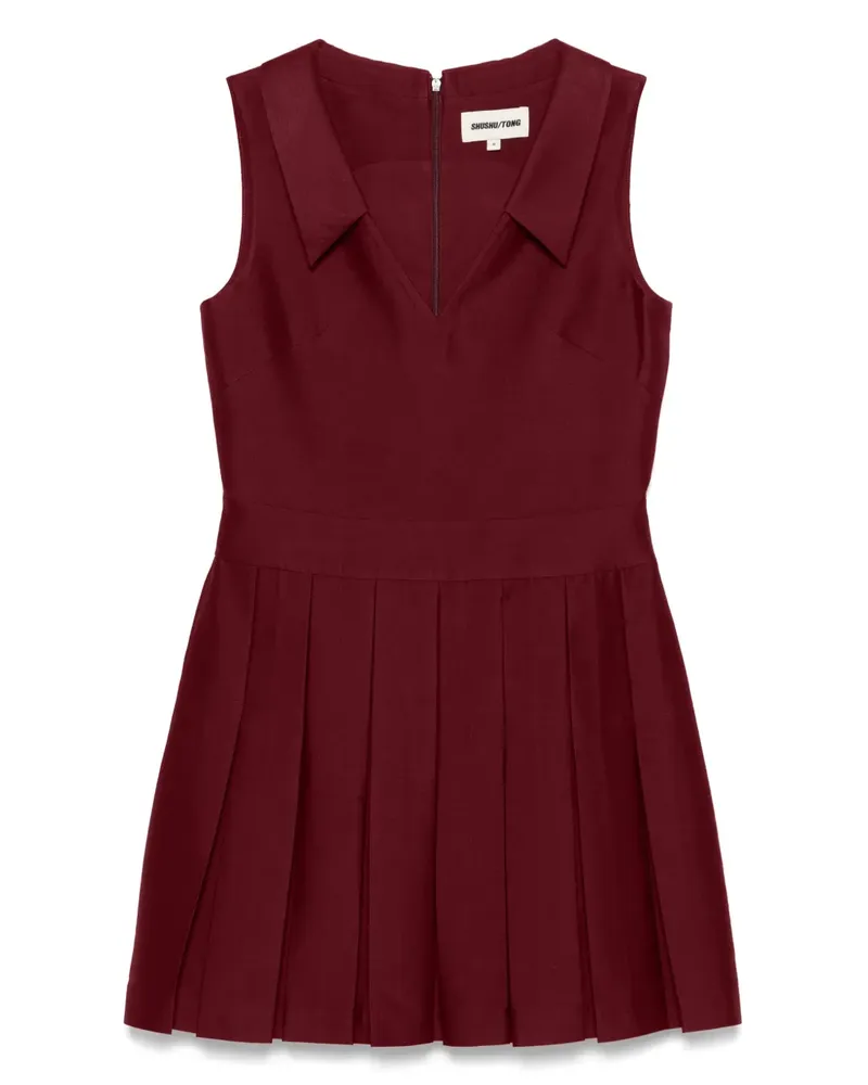 SHUSHU/TONG Kleid mit Falten - Rot Rot