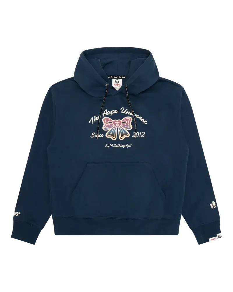 BAPE Hoodie mit grafischem Print - Blau Blau