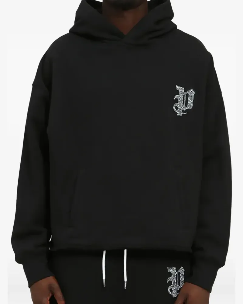 PURPLE BRAND fleece hoodie - Schwarz Schwarz