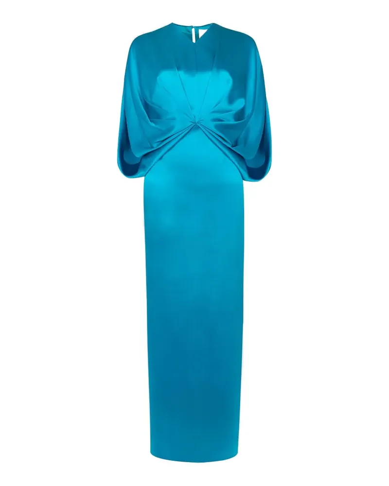 Roksanda Ilincic Rani twisted-detail maxi dress - Blau Blau