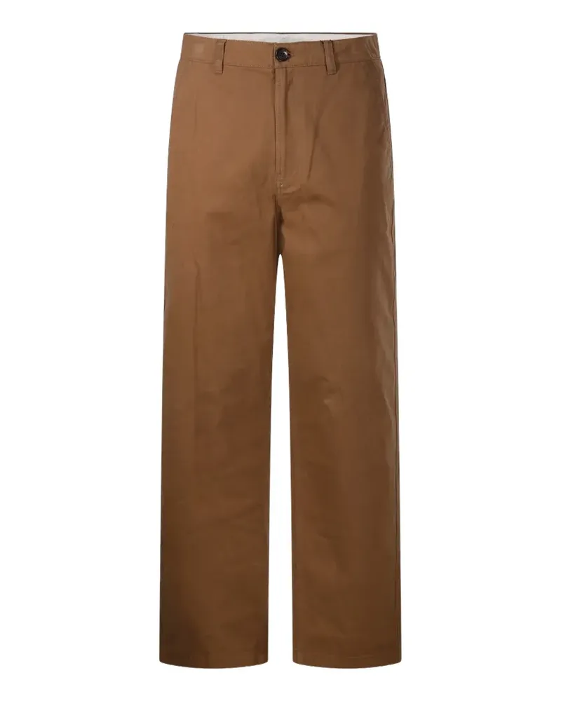 Dunst Hose mit geradem Bein - Braun Braun