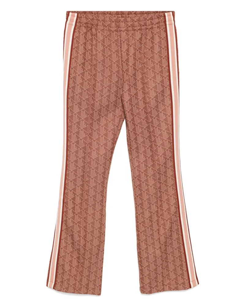 Lacoste Ausgestellte Hose mit Monogramm - Braun Braun