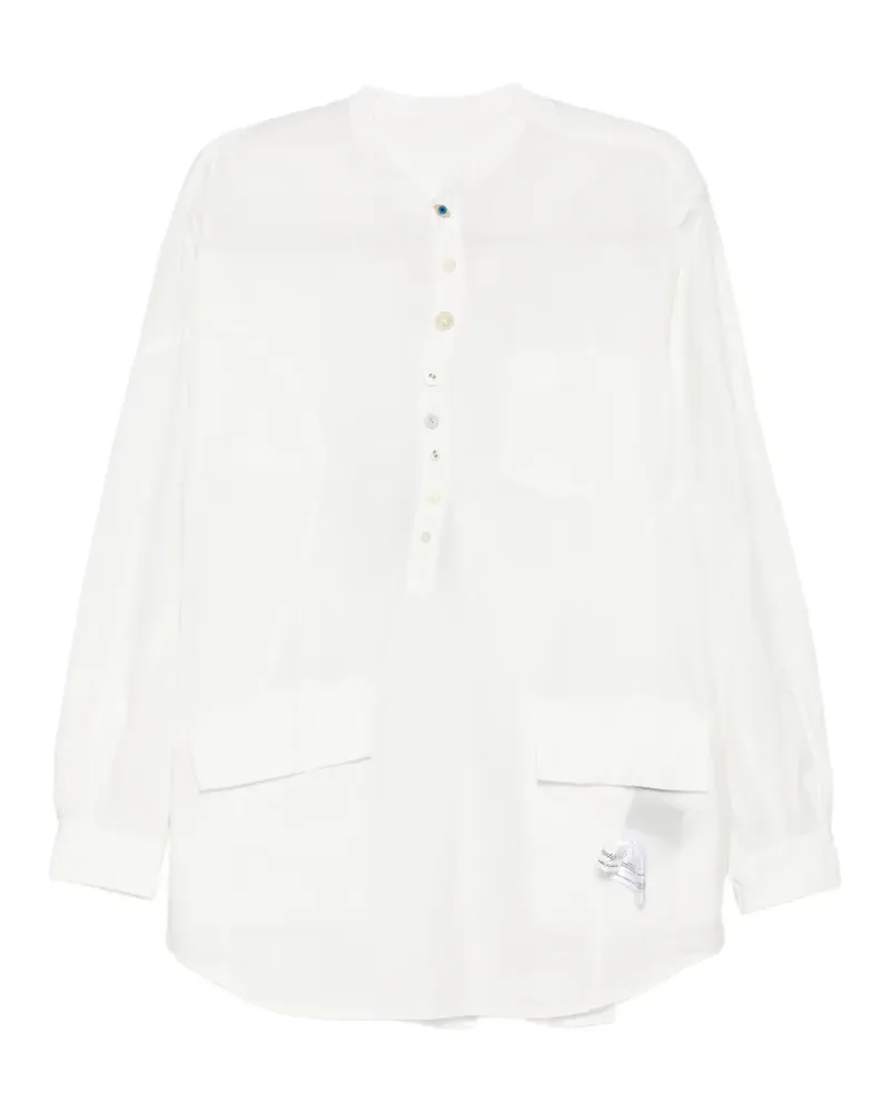 Undercover button-placket pocket-detail shirt - Weiß Weiß